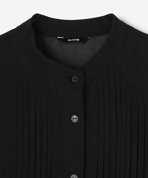 Bshop（ビショップ）の「eunoia | ピンタック ベスト WOMEN（ベスト・レディース・ブラック・ONE）」の4枚目の写真