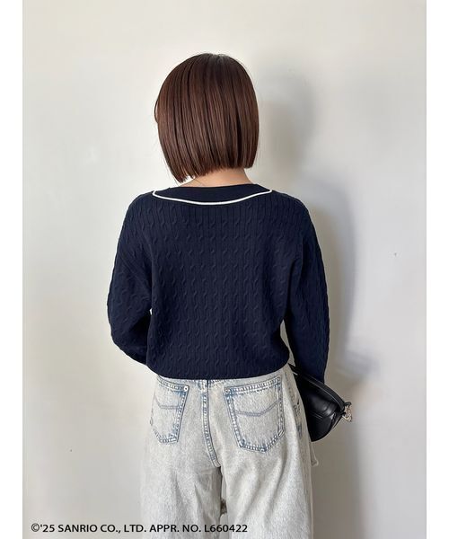 セール】【HELLO KITTY】ケーブルプルオーバー（ニット/セーター