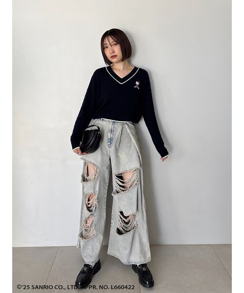 HELLO KITTY】ケーブルプルオーバー（ニット/セーター）｜SNIDEL