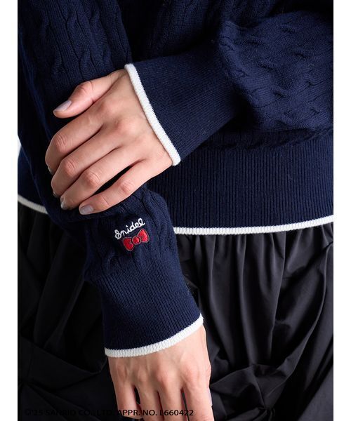 SNIDEL(スナイデル)の「【HELLO KITTY】ケーブルプルオーバー(ニット/セーター・レディース・ホワイト/ベージュ/ネイビー/ピンク・F)」の13枚目の写真