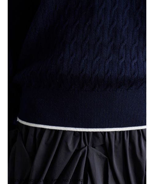 SNIDEL(スナイデル)の「【HELLO KITTY】ケーブルプルオーバー(ニット/セーター・レディース・ホワイト/ベージュ/ネイビー/ピンク・F)」の10枚目の写真