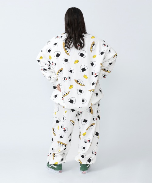 PUNYUS(プニュズ)の「【新サイズ】フード総柄スウェットパンツ(ONIGIRI)(スウェットパンツ・レディース・ブラック・1/2/3/4/5)」の19枚目の写真