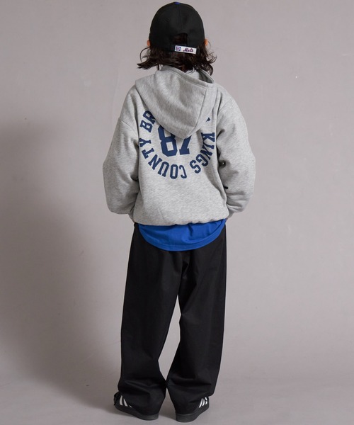 PAIRMANON STREET（ペアマノンストリート）の「裏起毛 アソートプリント スウェット パーカー【PAIRMANON STREET】（パーカー・キッズ・ピンク/ブラック/カーキ/アイボリー/グレー系その他/ブラック系その他/グレー/グレー系その他3/グレー系その他2・120/110/150/140/130/100/160/90）」の19枚目の写真