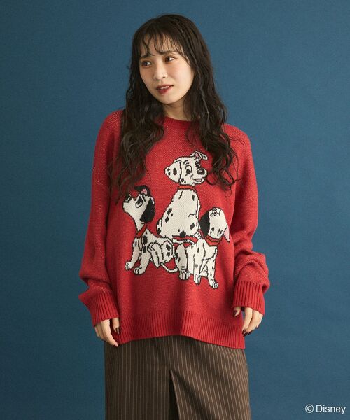 セール】101匹わんちゃん/ジャガードニット（ニット/セーター