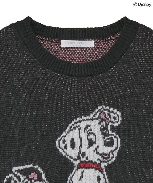 Disney（ディズニー）の「101匹わんちゃん/ジャガードニット（ニット/セーター・レディース・ブラック/レッド・FREE）」の12枚目の写真