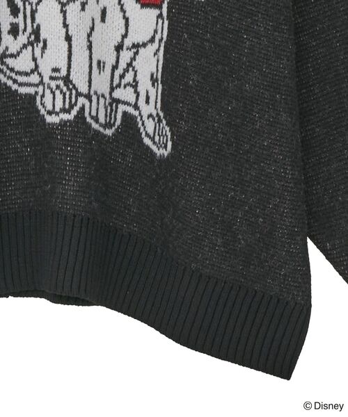 Disney（ディズニー）の「101匹わんちゃん/ジャガードニット（ニット/セーター・レディース・ブラック/レッド・FREE）」の14枚目の写真