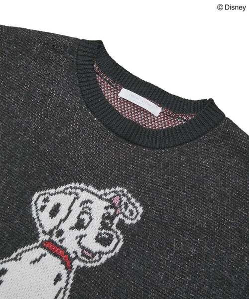 Disney（ディズニー）の「101匹わんちゃん/ジャガードニット（ニット/セーター・レディース・ブラック/レッド・FREE）」の16枚目の写真