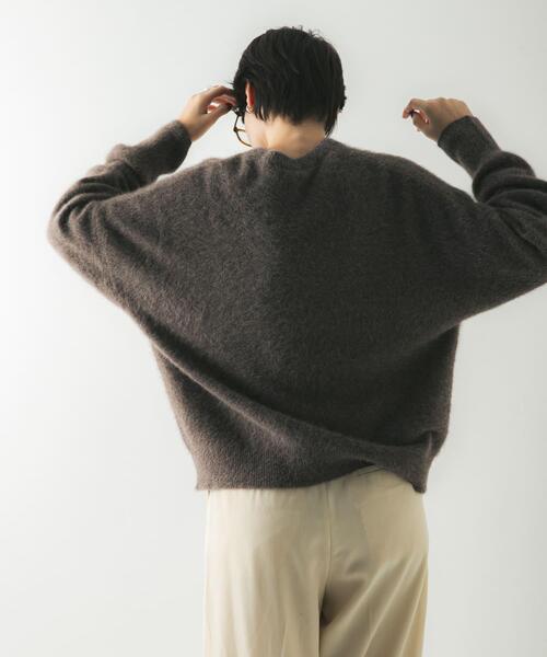 URBAN RESEARCH(アーバンリサーチ)の「FOX/CASHMEREルーズニット(ニット/セーター・レディース・ライトピンク/ブラウン系その他/ブラック・FREE)」の14枚目の写真