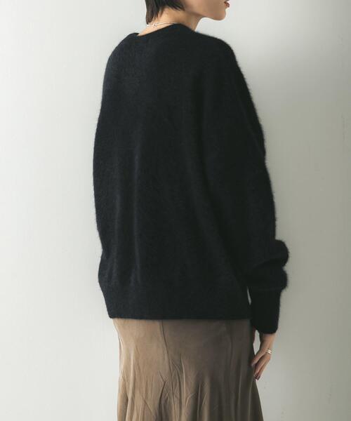 URBAN RESEARCH(アーバンリサーチ)の「FOX/CASHMEREルーズニット(ニット/セーター・レディース・ライトピンク/ブラウン系その他/ブラック・FREE)」の19枚目の写真