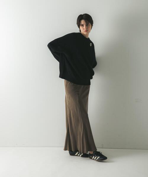 URBAN RESEARCH(アーバンリサーチ)の「FOX/CASHMEREルーズニット(ニット/セーター・レディース・ライトピンク/ブラウン系その他/ブラック・FREE)」の17枚目の写真