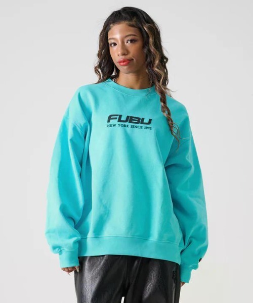 FUBU( フブ)の「FUBU-OG Logo Crew Sweat(スウェット・メンズ・ホワイト/ブラック/ターコイズブルー・L/M)」の18枚目の写真