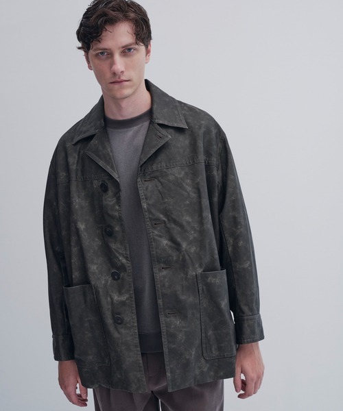 CITY TOKYO（シティトウキョウ）の「【CITY TOKYO/シティートーキョー】ｳﾞｨﾝﾃｰｼﾞﾚｻﾞｰ ﾗﾝﾁｺｰﾄ（ブルゾン・メンズ・ブラック/ブラウン・1/2）」の2枚目の写真