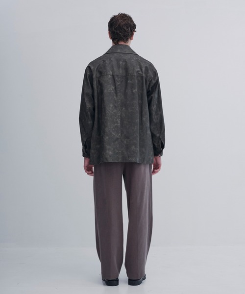 CITY TOKYO（シティトウキョウ）の「【CITY TOKYO/シティートーキョー】ｳﾞｨﾝﾃｰｼﾞﾚｻﾞｰ ﾗﾝﾁｺｰﾄ（ブルゾン・メンズ・ブラック/ブラウン・1/2）」の5枚目の写真