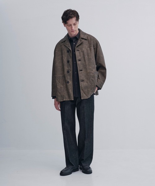 CITY TOKYO（シティトウキョウ）の「【CITY TOKYO/シティートーキョー】ｳﾞｨﾝﾃｰｼﾞﾚｻﾞｰ ﾗﾝﾁｺｰﾄ（ブルゾン・メンズ・ブラック/ブラウン・1/2）」の12枚目の写真