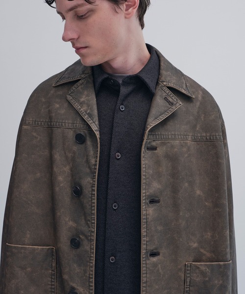 CITY TOKYO（シティトウキョウ）の「【CITY TOKYO/シティートーキョー】ｳﾞｨﾝﾃｰｼﾞﾚｻﾞｰ ﾗﾝﾁｺｰﾄ（ブルゾン・メンズ・ブラック/ブラウン・1/2）」の14枚目の写真