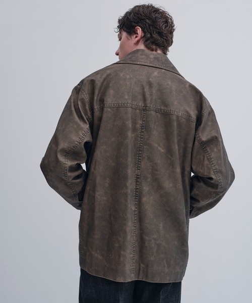 CITY TOKYO（シティトウキョウ）の「【CITY TOKYO/シティートーキョー】ｳﾞｨﾝﾃｰｼﾞﾚｻﾞｰ ﾗﾝﾁｺｰﾄ（ブルゾン・メンズ・ブラック/ブラウン・1/2）」の17枚目の写真