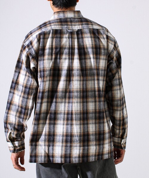 GEVACO(ゲバコ)の「【GEVACO/ゲバコ】裾ストレートカット ネルシャツ(シャツ/ブラウス・メンズ・ベージュ系その他/ブルー系その他・M/L)」の17枚目の写真