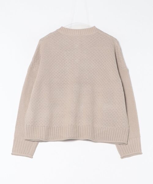 fort point（フォーポイント）の「【C-FORTPOINT/フォートポイント】ポップコーン編みニットカーディガン（カーディガン/ボレロ・レディース・イエロー系その他/チャコールグレー/オレンジ/ベージュ・ONE SIZE）」の5枚目の写真