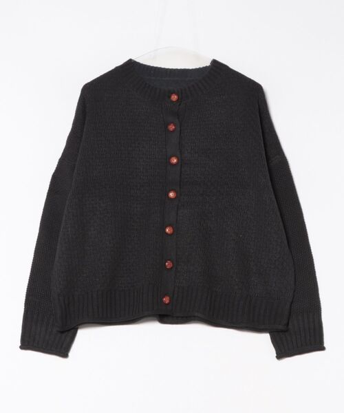 fort point（フォーポイント）の「【C-FORTPOINT/フォートポイント】ポップコーン編みニットカーディガン（カーディガン/ボレロ・レディース・イエロー系その他/チャコールグレー/オレンジ/ベージュ・ONE SIZE）」の19枚目の写真