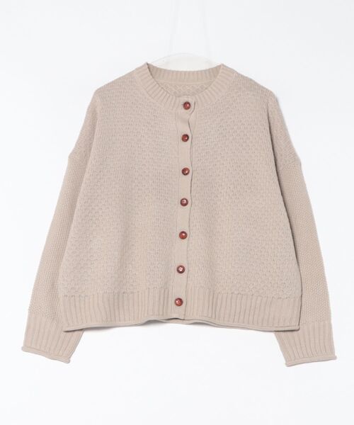 fort point（フォーポイント）の「【C-FORTPOINT/フォートポイント】ポップコーン編みニットカーディガン（カーディガン/ボレロ・レディース・イエロー系その他/チャコールグレー/オレンジ/ベージュ・ONE SIZE）」の20枚目の写真