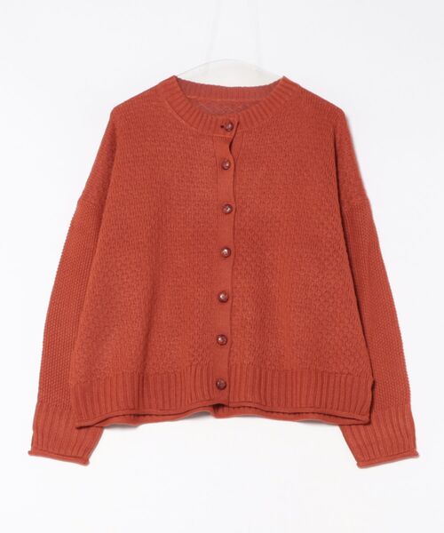 fort point（フォーポイント）の「【C-FORTPOINT/フォートポイント】ポップコーン編みニットカーディガン（カーディガン/ボレロ・レディース・イエロー系その他/チャコールグレー/オレンジ/ベージュ・ONE SIZE）」の22枚目の写真