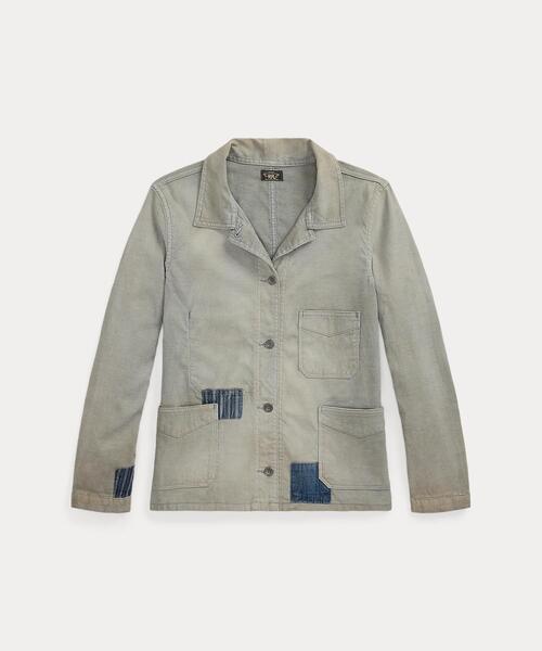 RRL(ダブル アール エル)の「リペアード ジャスペ ワーク ジャケット(カバーオール・レディース・ブルー・1/2/3/4)」の1枚目の写真