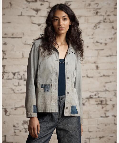 RRL(ダブル アール エル)の「リペアード ジャスペ ワーク ジャケット(カバーオール・レディース・ブルー・1/2/3/4)」の10枚目の写真