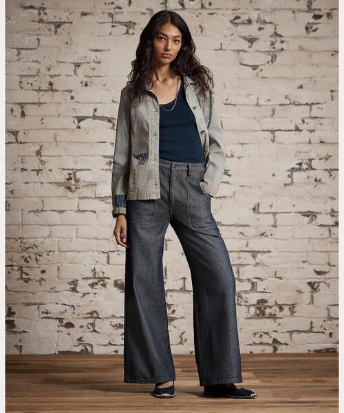 RRL(ダブル アール エル)の「リペアード ジャスペ ワーク ジャケット(カバーオール・レディース・ブルー・1/2/3/4)」の9枚目の写真