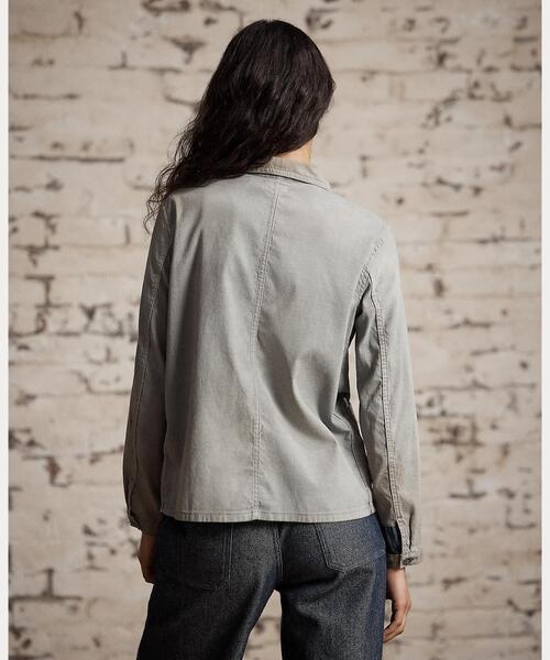 RRL(ダブル アール エル)の「リペアード ジャスペ ワーク ジャケット(カバーオール・レディース・ブルー・1/2/3/4)」の8枚目の写真