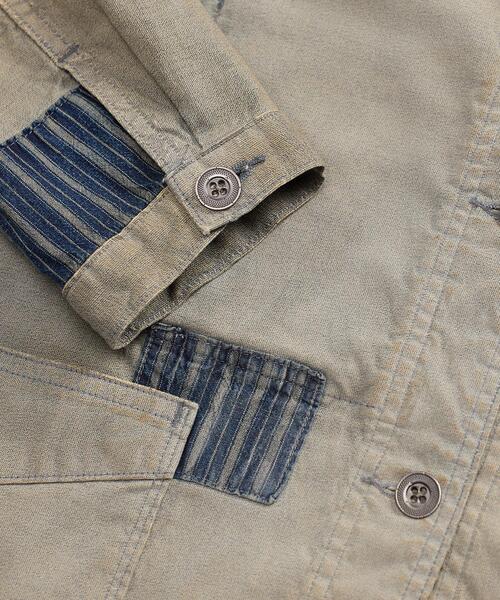 RRL(ダブル アール エル)の「リペアード ジャスペ ワーク ジャケット(カバーオール・レディース・ブルー・1/2/3/4)」の5枚目の写真