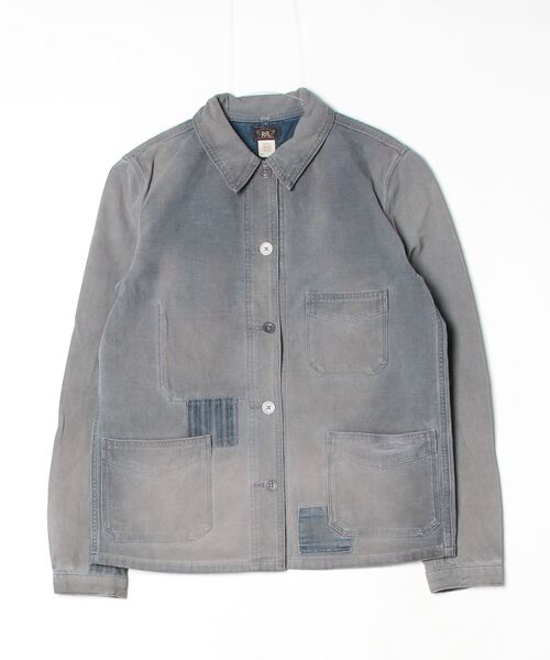 RRL(ダブル アール エル)の「リペアード ジャスペ ワーク ジャケット(カバーオール・レディース・ブルー・1/2/3/4)」の4枚目の写真
