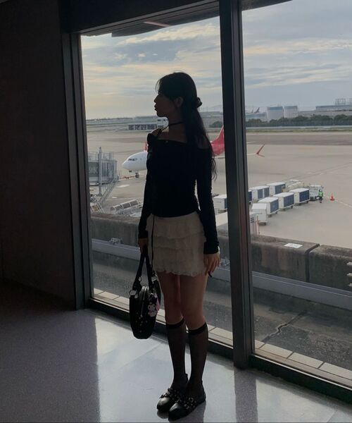 カンカンフリルミニスカート_アイボリー（スカート）｜CRANK（クランク