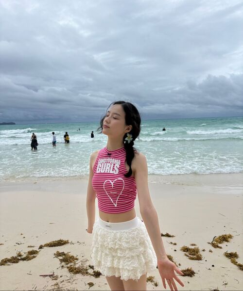 カンカンフリルミニスカート_アイボリー（スカート）｜CRANK（クランク