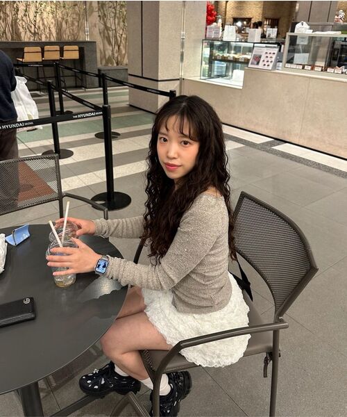 カンカンフリルミニスカート_アイボリー（スカート）｜CRANK（クランク