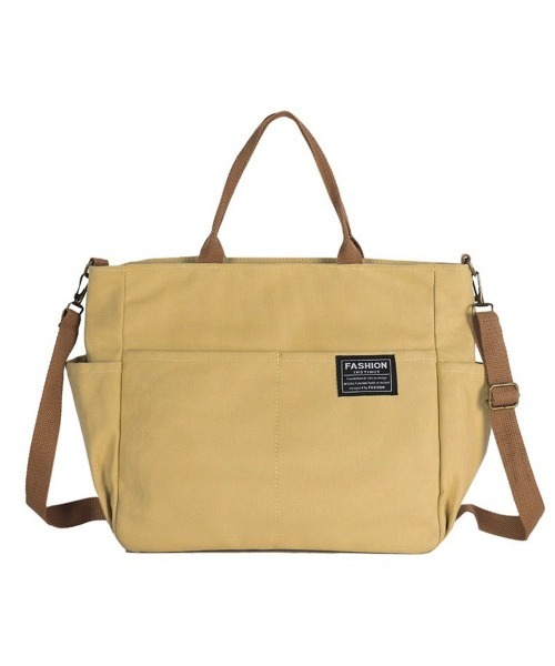 BACKYARD FAMILY(バックヤードファミリー)の「トートバッグ キャンバス ktotebag919(トートバッグ・メンズ・ライトブラウン/ホワイト・FREE)」の1枚目の写真