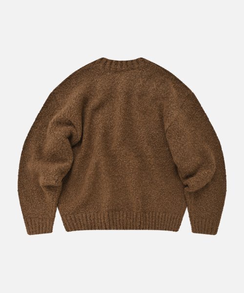 FRIZMWORKS(フリズムワークス)の「ALPACA BOUCLE KNIT _ BROWN(ニット/セーター・メンズ・その他・SMALL/MEDIUM/X-LARGE)」の2枚目の写真