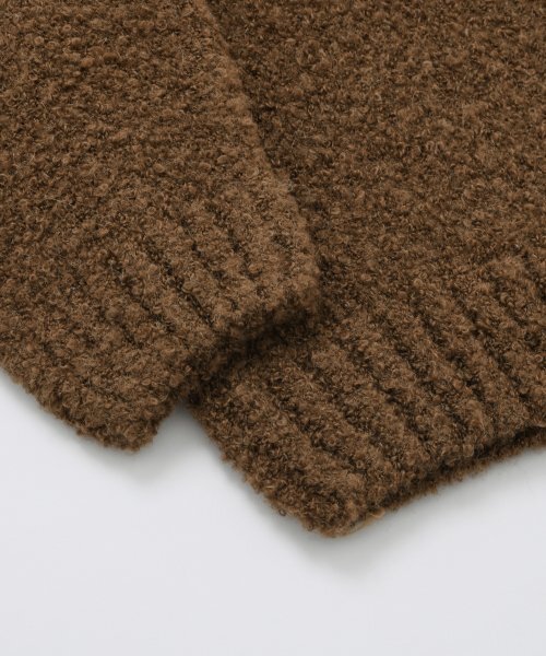 FRIZMWORKS(フリズムワークス)の「ALPACA BOUCLE KNIT _ BROWN(ニット/セーター・メンズ・その他・SMALL/MEDIUM/X-LARGE)」の4枚目の写真