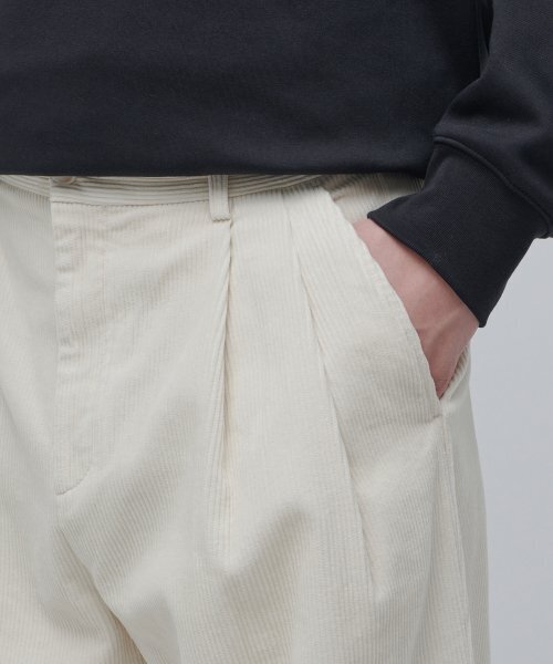 MUSINSA STANDARD（ムシンサスタンダード）の「コーデュロイワイドバルーンパンツ[クリーム]（その他パンツ・メンズ・その他・38/36/34/32/30/31/28/29/33）」の5枚目の写真