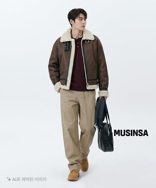 MUSINSA STANDARD（ムシンサスタンダード）の「ソリッドCPワイドチノパンツ[ベージュ]（その他パンツ・メンズ・その他・26/27/28/29/30/31/32/33/34/36/38/40/42）」の20枚目の写真