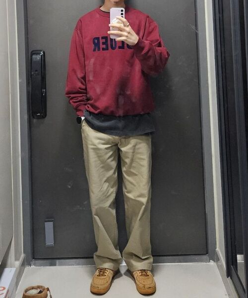 MUSINSA STANDARD（ムシンサスタンダード）の「ソリッドCPワイドチノパンツ[ベージュ]（その他パンツ・メンズ・その他・26/27/28/29/30/31/32/33/34/36/38/40/42）」の18枚目の写真