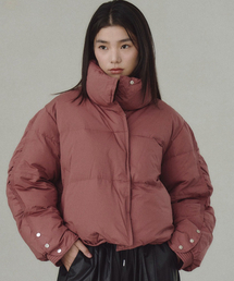 THE GREEN LAB（ザグリーンラボ）の「袖スナップ飾りダウンジャケット [ワイン]（ダウンジャケット/コート・レディース）」