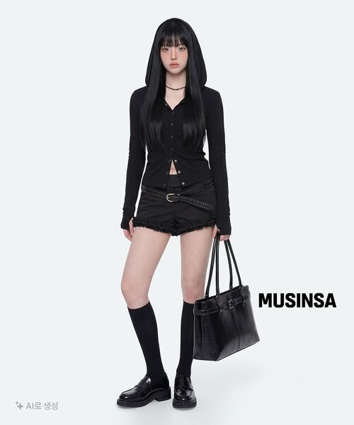 MUSINSA STANDARD（ムシンサスタンダード）の「大胆な木製ロッパー[ブラック]（ローファー・レディース・その他・26cm/26.5cm/27.5cm/28.5cm/29cm/23cm/23.5cm/24cm/24.5cm/25cm/25.5cm/27cm/28cm）」の21枚目の写真