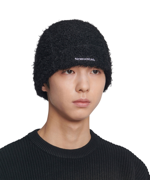 NOMANUAL(NOMANUAL)の「NEST HAIRY BEANIE - BLACK(ニットキャップ/ビーニー・レディース・その他・FREE)」の3枚目の写真