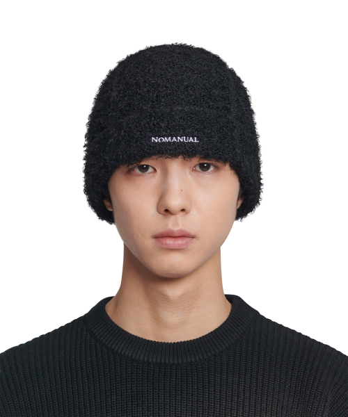 NOMANUAL(NOMANUAL)の「NEST HAIRY BEANIE - BLACK(ニットキャップ/ビーニー・レディース・その他・FREE)」の4枚目の写真