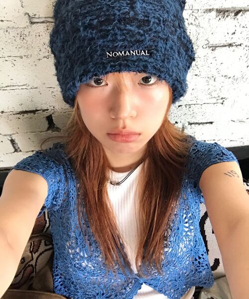 NOMANUAL(NOMANUAL)の「NEST HAIRY BEANIE - BLACK(ニットキャップ/ビーニー・レディース・その他・FREE)」の8枚目の写真