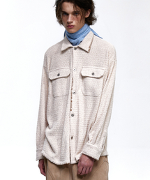 STITCHED TERRY SHIRT - IVORY