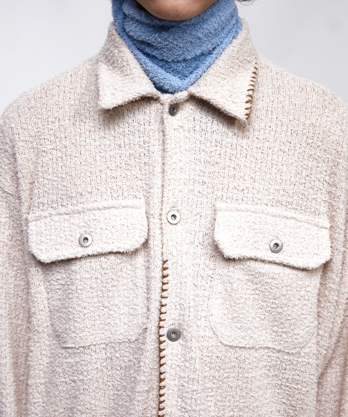 RSSC(アールエスエスシー)の「STITCHED TERRY SHIRT - IVORY(シャツ/ブラウス・レディース・その他・1/2)」の4枚目の写真