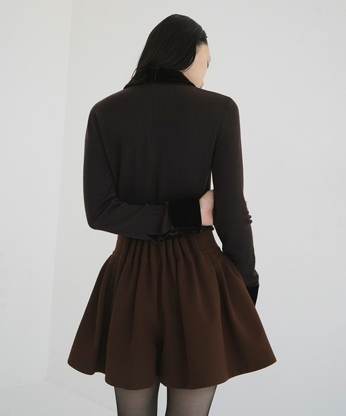 VELOR COLLAR KNIT TOPS（ニット/セーター）｜CLANE（クラネ）の