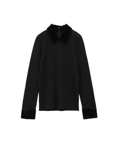 VELOR COLLAR KNIT TOPS（ニット/セーター）｜CLANE（クラネ）の