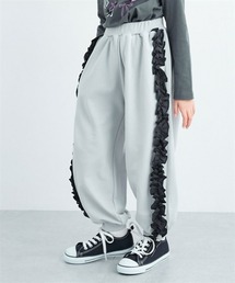 QUNTSTYLE（キュントスタイル）の「サイドフリルスウェットパンツ（スウェットパンツ）」